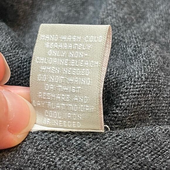 Joan Vass Studio Cashmere Blend Sweater Long Sleeve Tunic woman's size S Gray - Picture 6 of 6